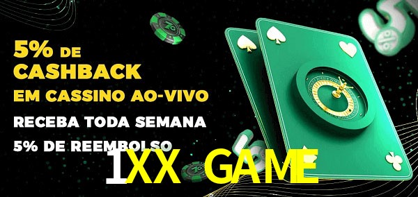 Promoções do cassino ao Vivo 1XX GAME